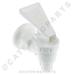 TOMLINSON 1008779 SMALL WHITE PLASTIC TAP ASSY BOTTLE COOLER 3/8" THREAD 56-1272