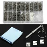 1000Pcs Tiny Micro Glasses Sunglasses Spectacles Screws Repair Kit Screwdriver