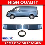 BARN DOOR BATMAN SPOILER PAINTED CHROME BLUE FOR FORD TRANSIT CUSTOM (2012-2023)