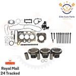 PISTON HEADGASKET SET & HEAD BOLTS FOR PEUGEOT VAUXHALL CITROEN 1.2 PURETECH EB2