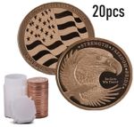 20 x 1oz Copper Rounds Eagle USA Flag Golden State Mint Coins Fine 999 Bullion