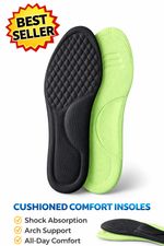 Memory Foam Shoe Insoles For Men Women Running Trainer Inner Soles Foot Inserts