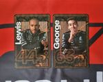 Mercedes F1 Lewis Hamilton & George Russell LE Driver Cards - Las Vegas GP 2023