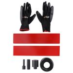 6pc Shop Press Accessory for Press Punch Set with 3 Punches Carbon Steel 50 Ton