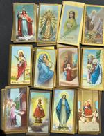 100 Mixed Vintage Catholic Prayer Cards  Mix of 12 designs  Mint Condition SET 3