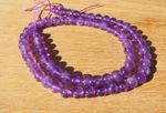 Purple Amethyst Smooth 6mm Round Gemstone Beads, Strand Approx 15"