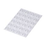 24 Clear Self Adhesive Non-Slip Bumper Pads Rubber Feet Coasters Crafts Glass