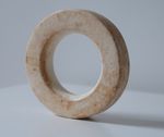 Large Solomon Island fossil clam shell ring