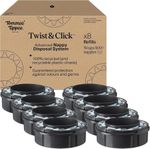 Tommee Tippee Twist&Click Nappy Refills Pack of 8 Brand New