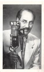 VINTAGE 1955 Groucho Marx NBC You Bet Your Life Postcard