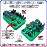 Router guide bush and cutter storage organiser - 1/2" & 1/4" Options