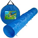 Pet Dog Agility 3m Training Tunnel Tube with Metal Ground Pegs Pins & Carry Case