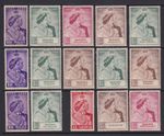 Malaysian States 1948 Silver Wedding Stamps. MM, toned on back. Cat approx £360.