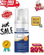 Silicone Scar Gel - 50ml Cream for Effective Scar Removal & Skin Soothing