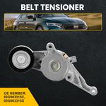 1PCS Aux Belt Tensioner fits VW TRANSPORTER Mk5 1.9D 03 to 09 Drive V-Ribbed