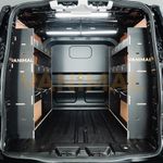 Ford Transit Custom 2024- LWB Crew Cab Double Hexaboard Van Racking (Pair)