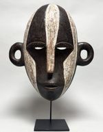 Antique Boa Pongdudu War Mask Congo DRC African Tribal Art Hand Carved Wood