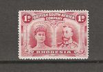 RHODESIA 1910/13 SG 124 1d Carmine-Red MINT 