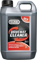 Gunk Driveway Cleaner Oil Stain Remover Garage Floor Paths Patio Cleanse 2 Ltr