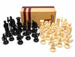 Vintage Staunton Greek Warrior Figurine Chess Set 32 Pieces Boxed Complete