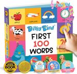 Ditty Bird First 100 Words Sound Book for Toddlers | Interactive & Educational 