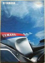 YAMAHA Motorcycles Range LF Sales Brochure 1991 Ref LIT-3MC-0107008-91BRD
