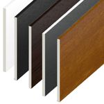 UPVC Flat Soffit Board PVC Plastic Skirting Flat Plastic - 1 Metre Lengths