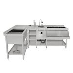 KuKoo Deluxe Modular Cocktail Bar Station with Ice Well