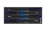 New! Extra Long Cold Chisel Set 300mm In Foam 12mm - 22mm BSB