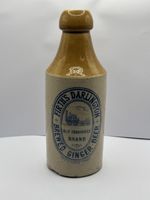 Old Blue Print Darlington Ginger Beer Bottle, Firths
