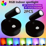 USB Rechargeable LED Spotlight Magnetic,Cordless Wall Lamp Touch Sensor Dimming!
