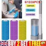 UK Disposable Toilet Brush Set Toilet Bowl Cleaning System Cleaners with Refills