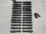 26 Victorian Art Deco Copper Plated Cast Iron Stair  Carpet Clips Grippers 