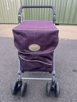 Sholley Trolley Mulberry Plum Purple Shopping Aid Folding 6 Wheels
