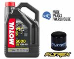 SUZUKI GSX650F 2008-2016 Filtrex Oil Filter Semi-Synthetic MOTUL 5000 Oil