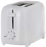 Toaster 2 Slice White 2 Slice Toaster Wide Slots Modern Defrost Reheat Browning