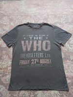THE WHO Bandmerch T-Shirt Men's Medium Grey Tour Vintage Style Rock Music Tee