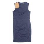 RALPH LAUREN Womens Pencil Dress Blue Sleeveless Midi M