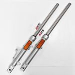 Silver Front Fork Legs Left & Right Complete For Yamaha YBR 125 2007-2017