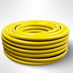 HoseFlo Premium Yellow Reinforced Garden Hose Pipe Range of Sizes 15 - 100 Metre