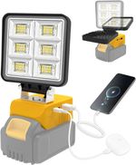 Rechargeable LED Work Light Cordless for Dewalt 18v Battery 48W 5200LM Workshop