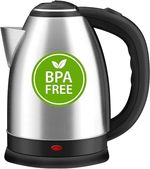 2L Electric Kettle 1500W Stainless Steel Cordless Jug Overheat Protection UK