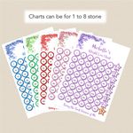 Personalised Weight Loss Chart Tracker Diet Weight Watcher FLO from 1 to 8 stone