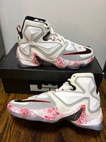 Nike LeBron XIII Friday the 13th blood halloween sneaker UK 8.5 2015 807219-106