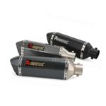370mm Exhaust Tips Muffler Tail Pipe Silencer Universal Slip For 51mm Motorcycle