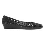 JuJu Womens Shoes Black Adults Ladies Ballerina Jelly Wedge Christabel SIZE