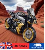 Famous V4 Motorcycle Building Blocks Set Super Motorbike Model Kit Technical Rac