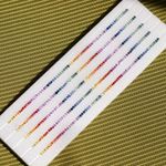 Rainbow Sapphire Color Gradation 2.5mm Rounds Set for Bracelets - 6.70in Long