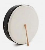 Bodhran 18" Drum With Beater Black