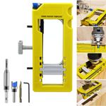 Door Hinge Routing Jig Stable Adjustable Kit Easy Installation Door Hinge Router